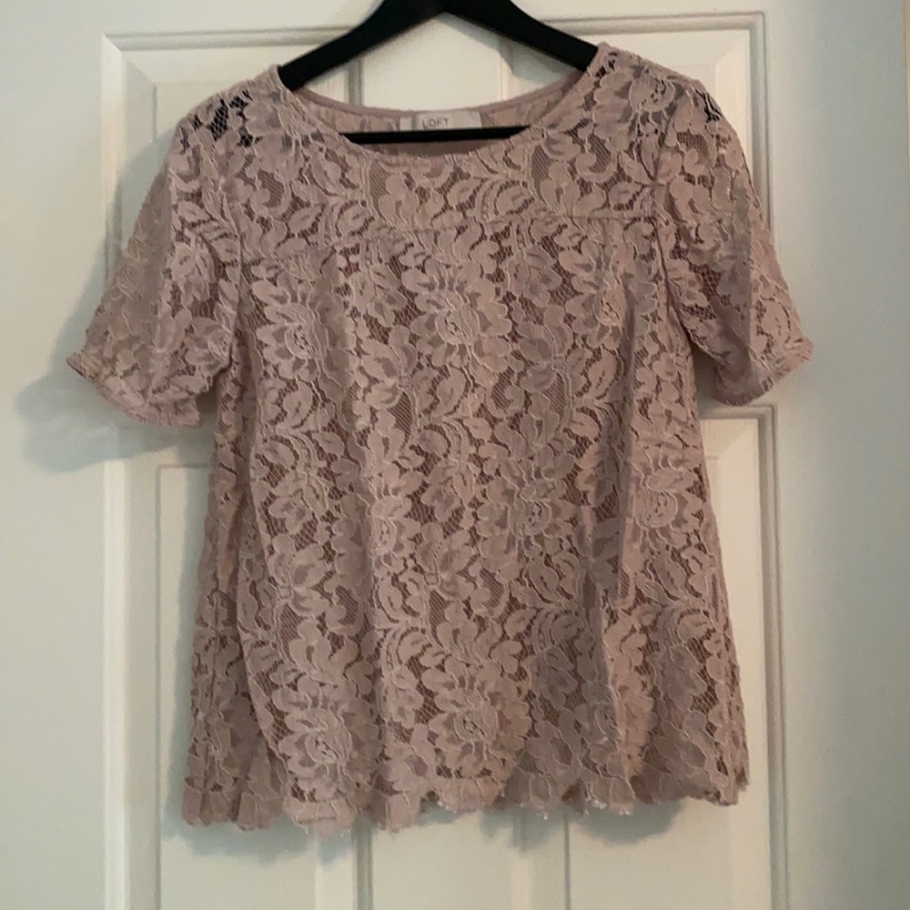 Loft Lace Top - Lavender color